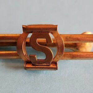 Vintage Tie Clip. Letter S  ESTATE PIECE